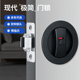 卫生间门锁厕所洗手间浴室家用通用型单舌锁具铝合金门把手无钥匙