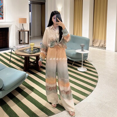 Zimmermann澳洲代购2026度假Daylight桑蚕丝印花休闲衬衫长裤