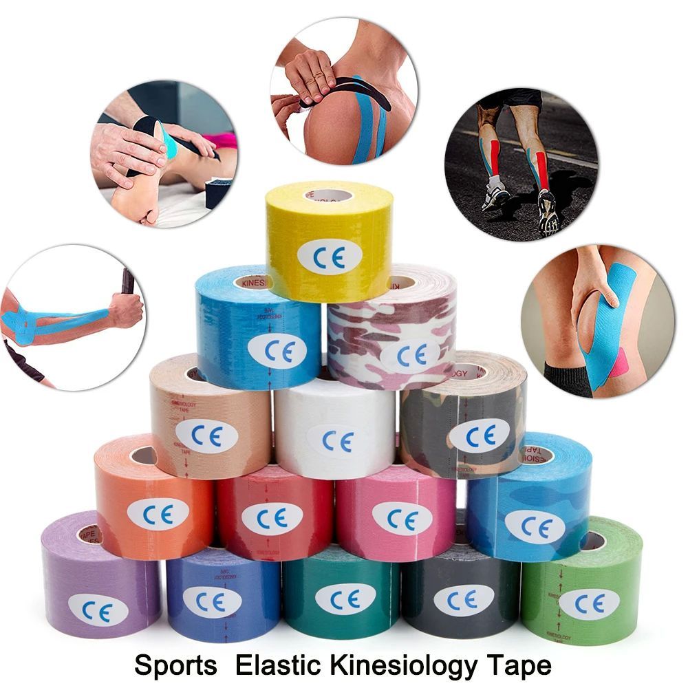 Kinesiology Tape First Aid Bandage Sports Cotton Elastic Adh