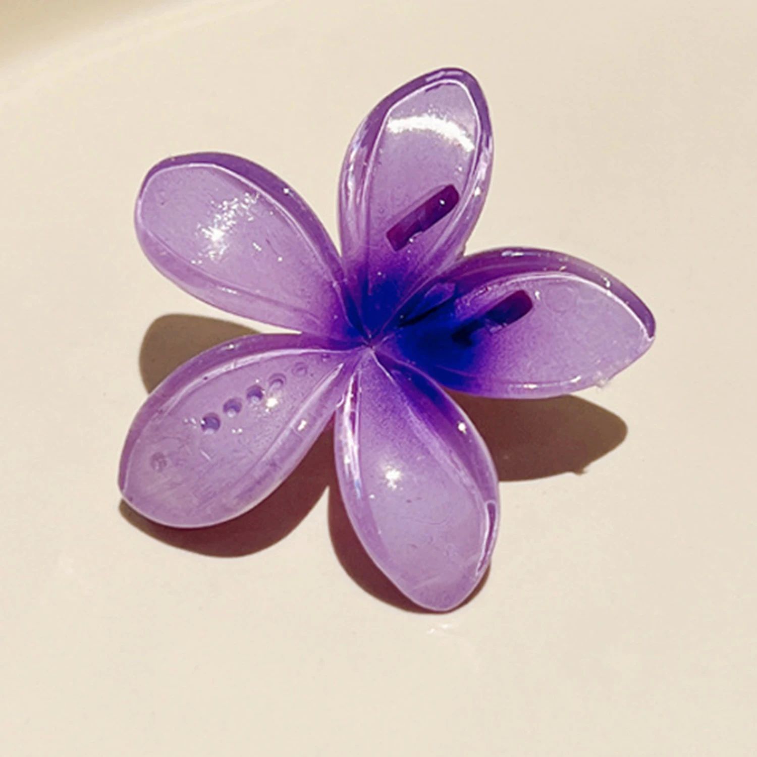 Candy Color Small Egg Flower Hair Clips Baby Girls Yellow Pu