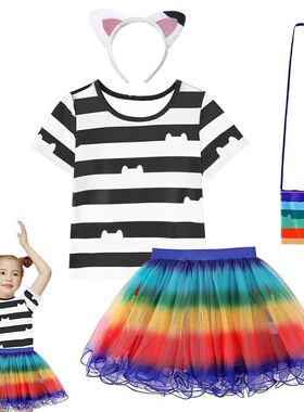 Children's Skirt Sets Ggabby Doll Girls Kid Party Gabby Cat