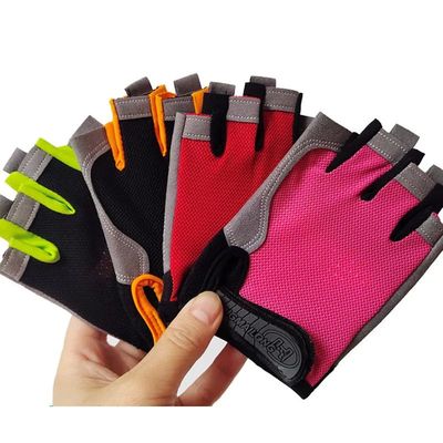 Half Finger Cycling Gloves children Anti Slip Shock Breathab