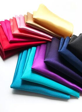 Satin Handkerchief For Men Candy Color Mens Suits Pocket Squ