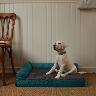 荷兰绒狗窝海绵宠物床靠枕中大型狗床狗垫宠物用品可拆洗Dog Beds