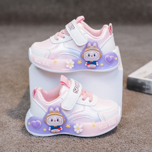 百搭卡通宝宝鞋 洋气小童休闲鞋 2026春秋新款 ABC拉布布女童运动鞋