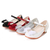 2026新款 春夏季 女童女孩软底表演演出舞蹈跳舞鞋 儿童镶钻拉丁舞鞋