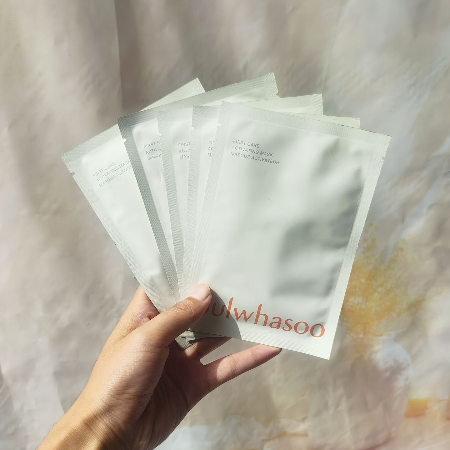 韩国SULWHASOO雪花秀润燥肌底精华面膜5片装补水保湿提亮