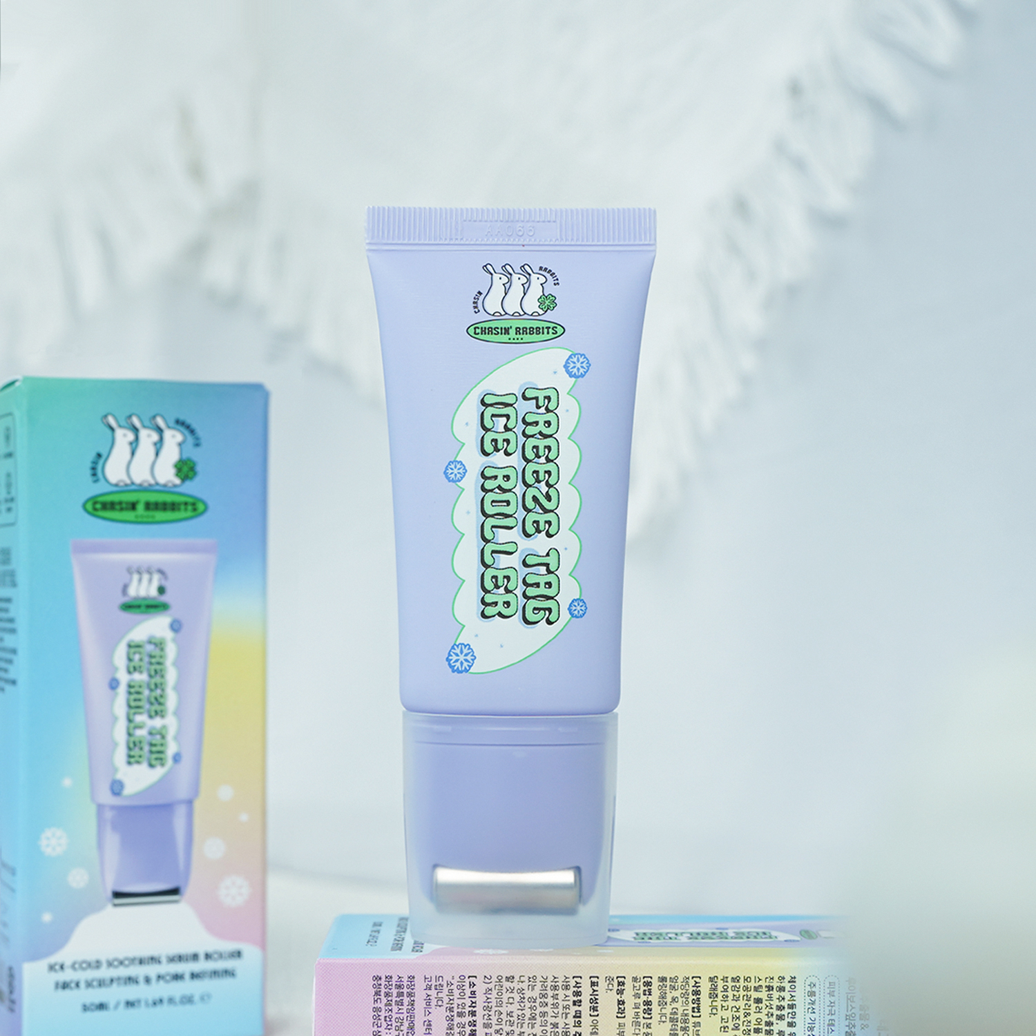 韩国its skin伊思追幸兔颈霜50ml滚轮精华按摩缓解细纹舒缓纹理