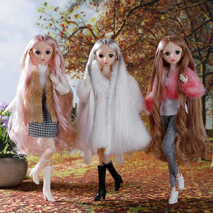 30厘米芭洋娃娃潮流套装时尚冬季圣诞穿搭洋娃娃玩具女生日礼物