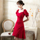 酒红色敬酒服2025新款 显瘦小个子连衣裙平时可穿 轻奢小众高端修身