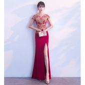 显瘦鱼尾连衣裙子 名媛气质高端宴会晚礼服修身 2026年春秋新款 时尚