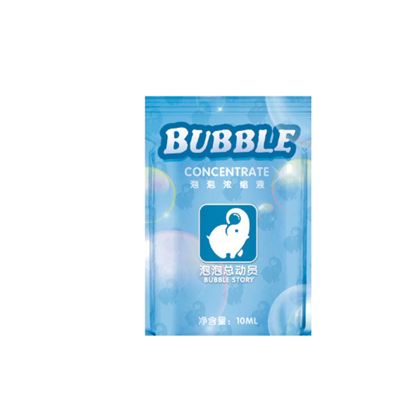 CHILDRENS TOY SAFETY ELECTRIC BUBBLE MACHINE GUN STICK CONCENTRATE SEMEN REFILL SACHET BAG SEVEN COLORS NON-TOXIC BLOWING WATER