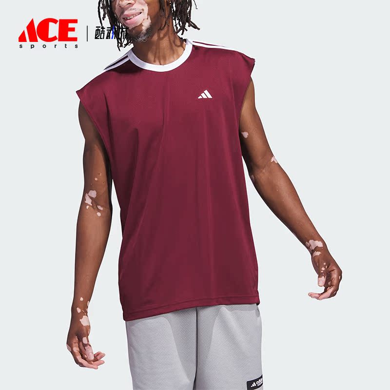 Adidas/阿迪达斯正品新款训练健身透气男子运动无袖T恤IL2297