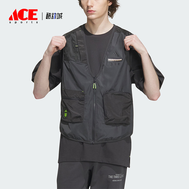 阿迪达斯男子运动马甲