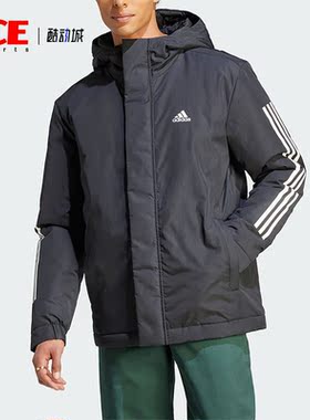 Adidas/阿迪达斯正品冬季新款男子休闲保暖连帽棉服IP2537