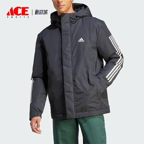 Adidas/阿迪达斯正品冬季新款男子休闲保暖连帽棉服IP2537