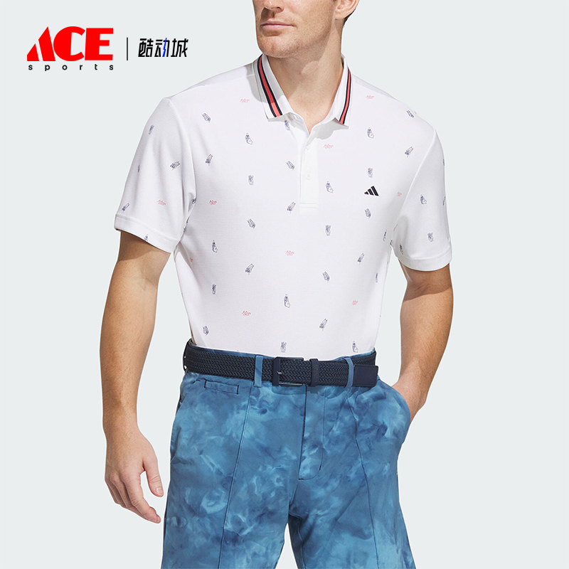 阿迪达斯男士高尔夫短袖POLO衫