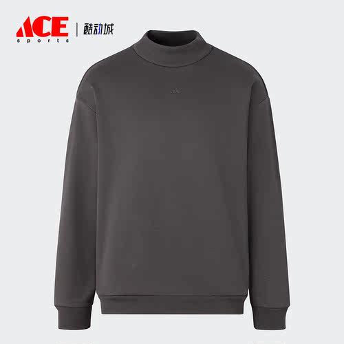 Adidas/阿迪达斯正品篮球加绒情侣针织舒适运动圆领卫衣IX1966