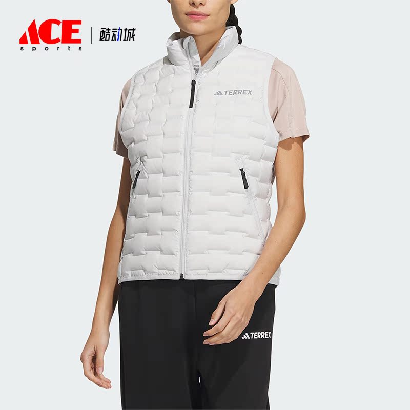 Adidas/阿迪达斯正品TERREX户外女子立领保暖羽绒马甲IT8691