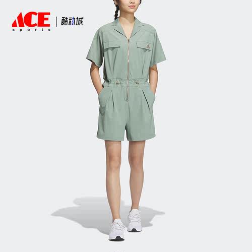 Adidas/阿迪达斯正品夏季新款女子运动休闲短袖连身衣HY2843