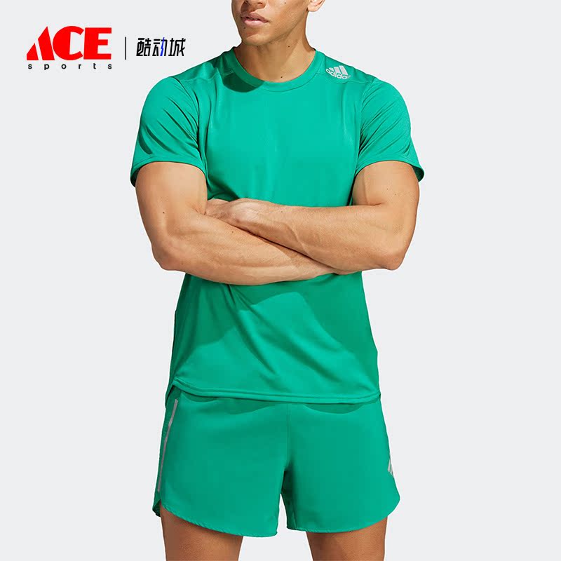 阿迪达斯男子运动短袖