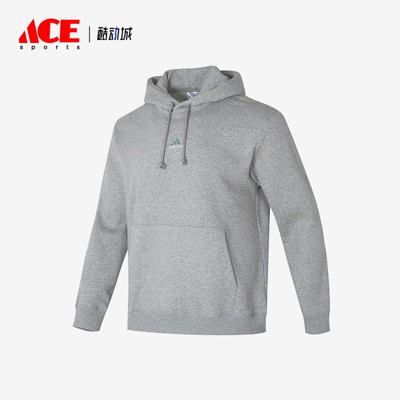 Adidas/阿迪达斯正品新款男士针织加绒连帽套头卫衣IN3165