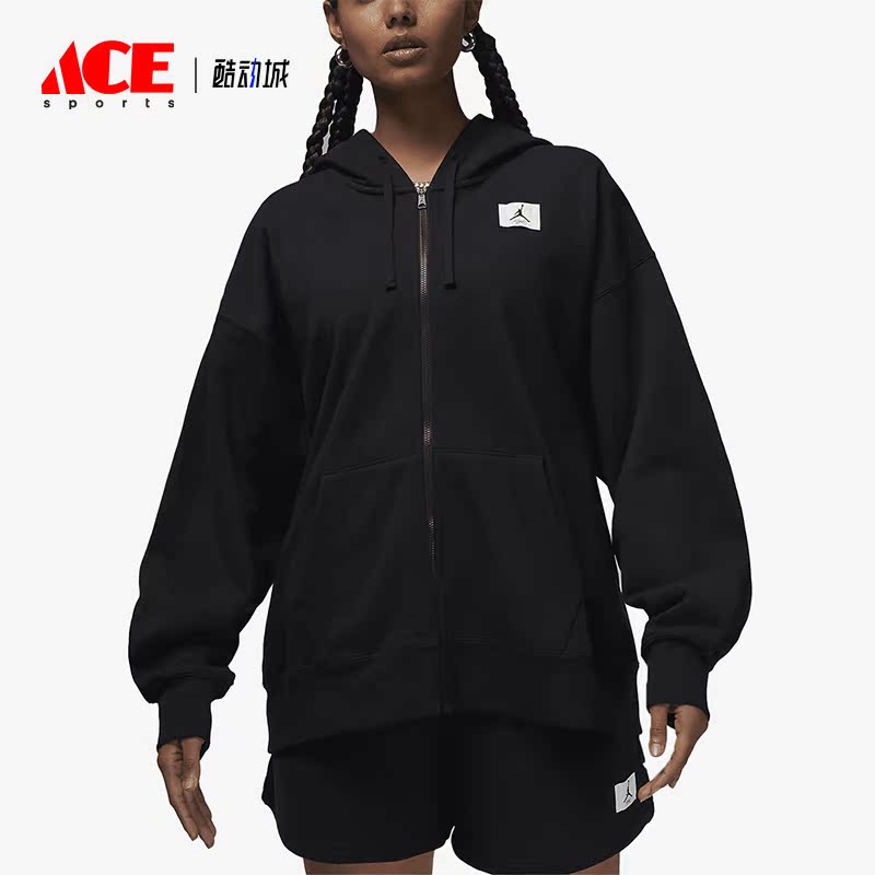 Nike/耐克正品 Jordan女子加绒运动连帽夹克外套DV1394-010