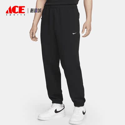 Nike/耐克正品Solo Swoosh运动针织男子跑步长裤DX0816-010