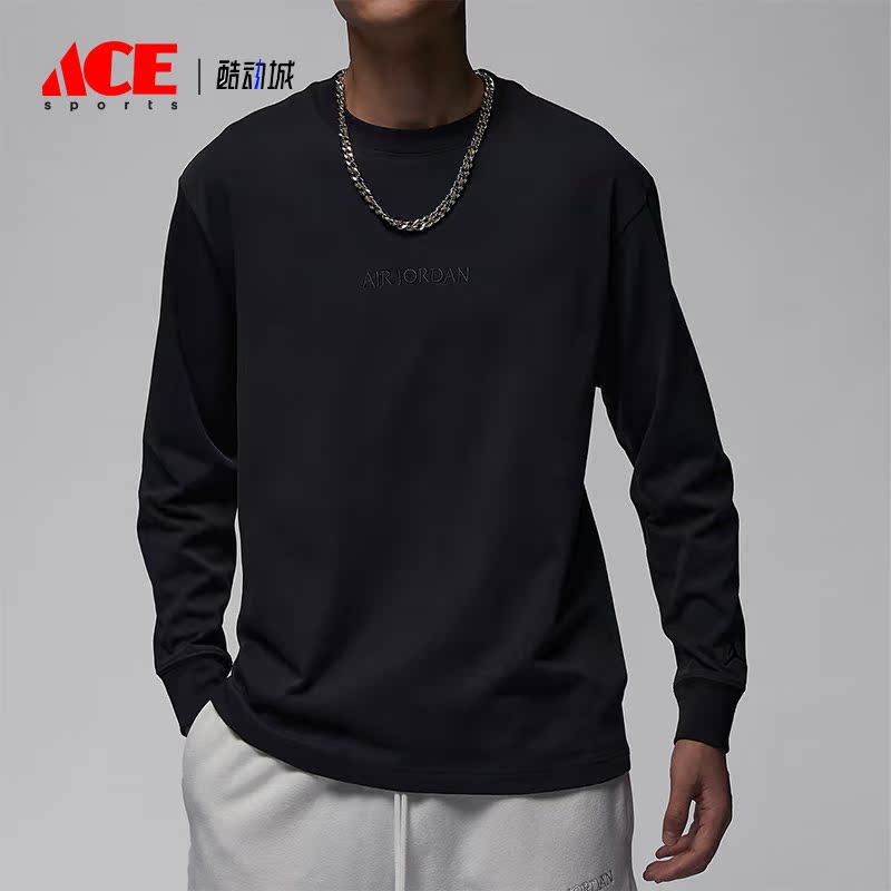 Nike/耐克正品Air Jordan男士圆领宽松运动长袖T恤FJ0703-045