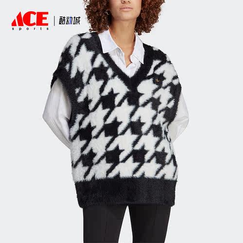 Adidas/阿迪达斯正品三叶草女士时尚运动宽松马甲背心IB8613