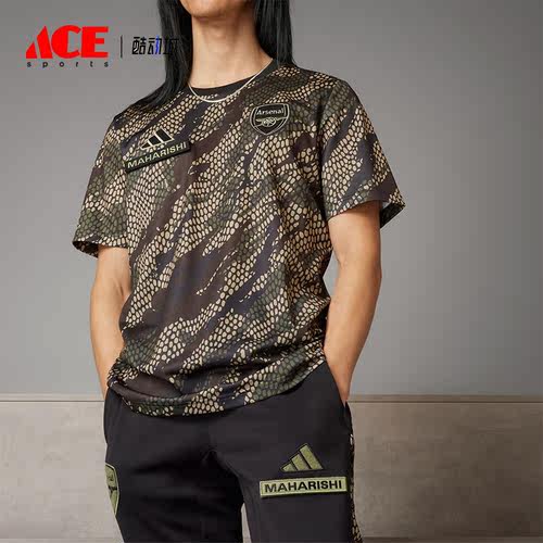 Adidas/阿迪达斯正品阿森纳联名男士足球训练运动短袖IN4752