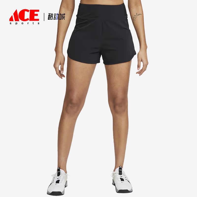 Nike/耐克正品训练透气高腰衬里跑步女子运动短裤DX6019-010