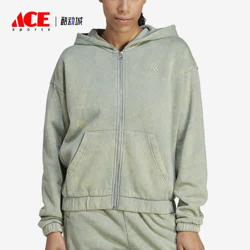 Adidas/阿迪达斯正品新款女士运动加绒保暖连帽外套IL3273