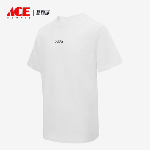 阿迪达斯男士针织运动短袖T恤