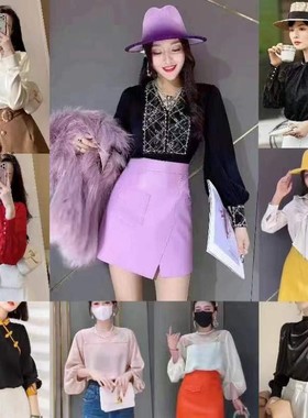 编号【B-001—B-040】时尚百搭气质衬衫/小衫