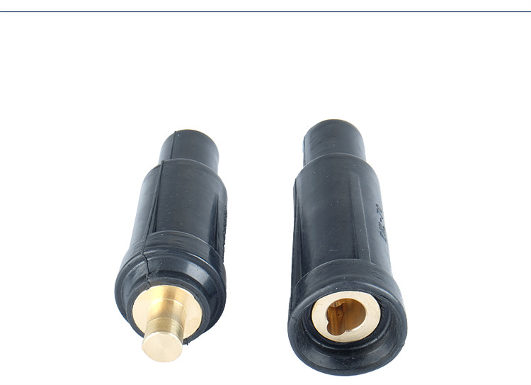 中式电焊机焊把线快速接头纯铜16/35/50/70/95平方吸盘电缆连接器