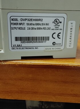 二手拆机台达PLS   DVP32EH00R2