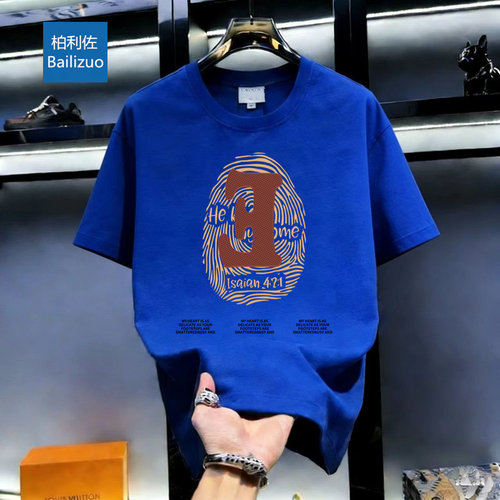 短袖T恤男高街潮流时尚个性半袖五分袖衫休闲百搭大码上衣ins