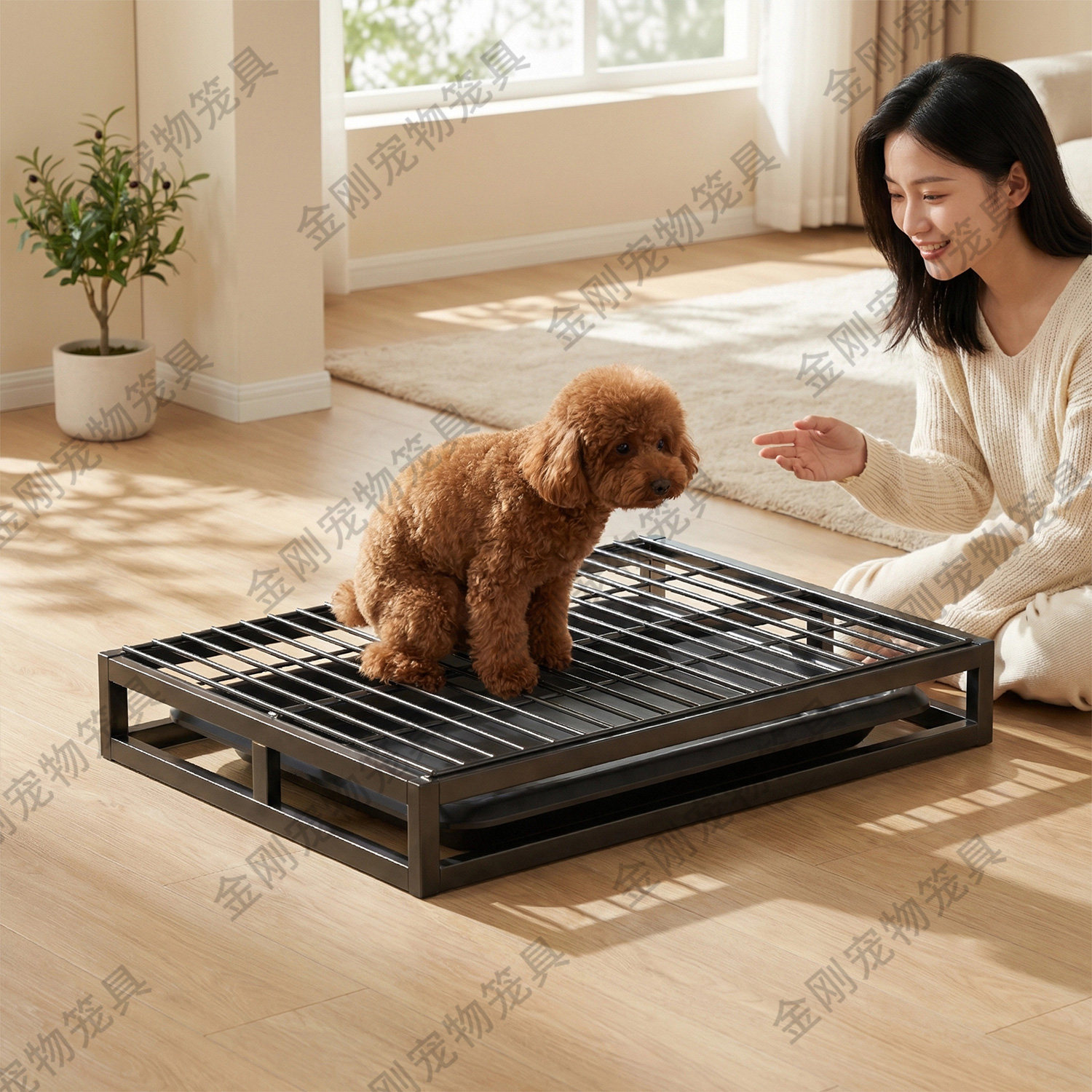 狗厕所小型犬中型犬厕所防踩屎猫砂尿垫诱导剂抽屉式定点排便尿盆