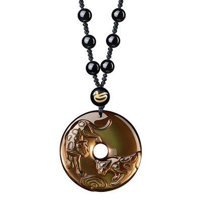 易明居白泽封侯吉宏吊坠属蛇项链