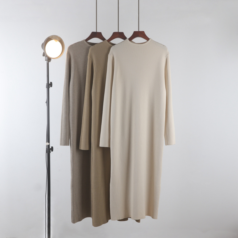 套头宽松慵懒风打底内搭毛衣裙