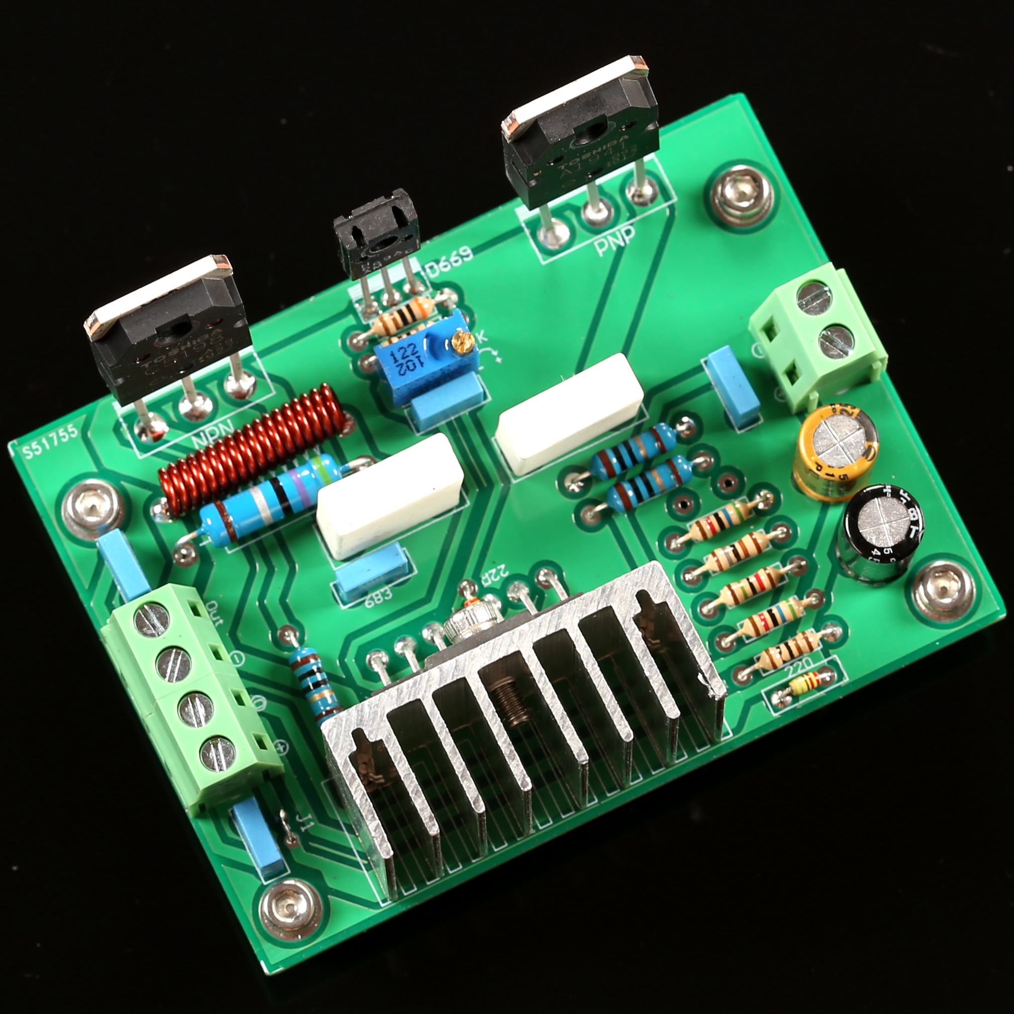 UPC1298V HIFi-class mono 80w amplifier board (with AP test)