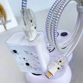 适用红米Note13pro K60数据线保护套67w充电器缠绕线 Note12turbo