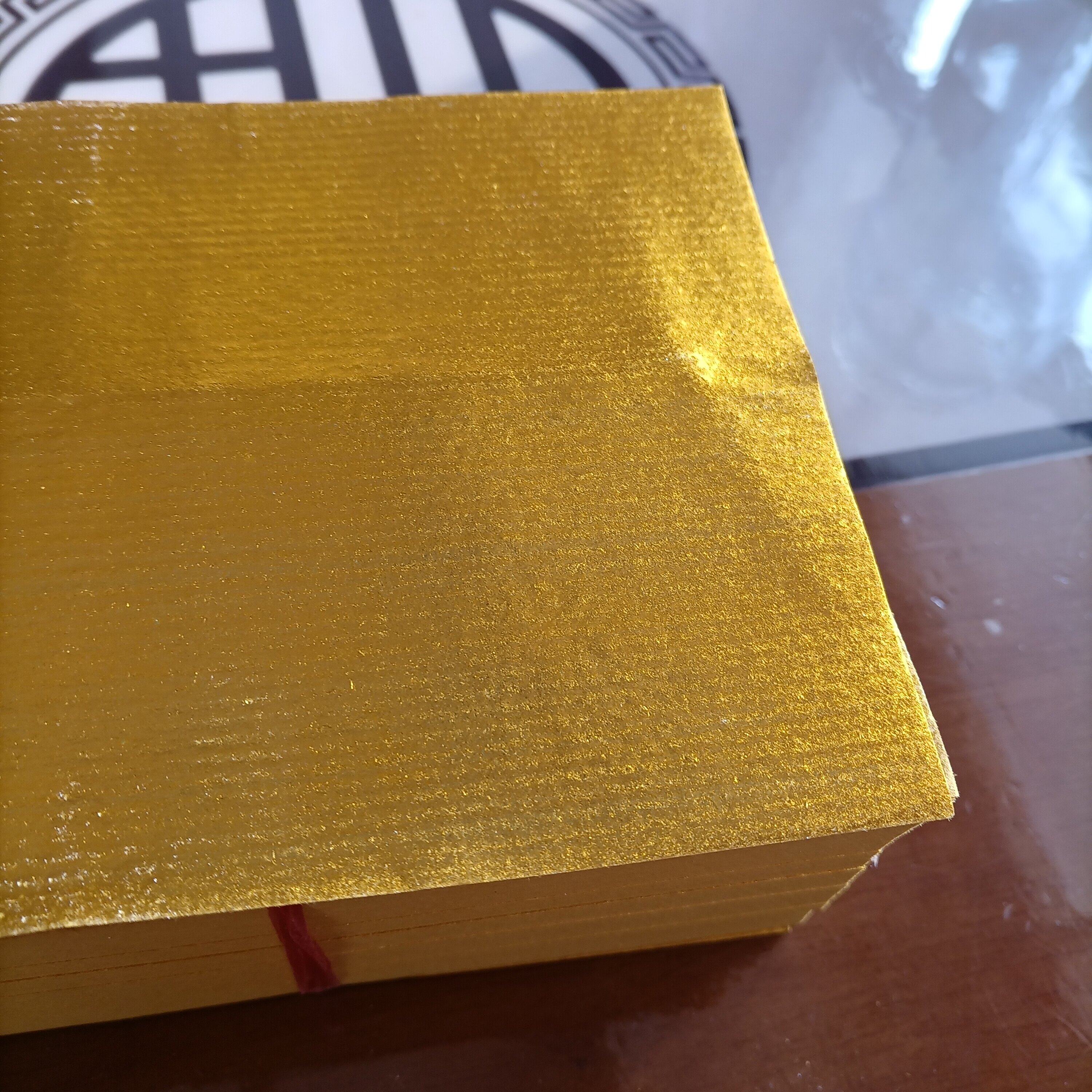 上海金双面黄金纸无膜纸元宝纸叠纸手工折纸金元宝金锭折纸