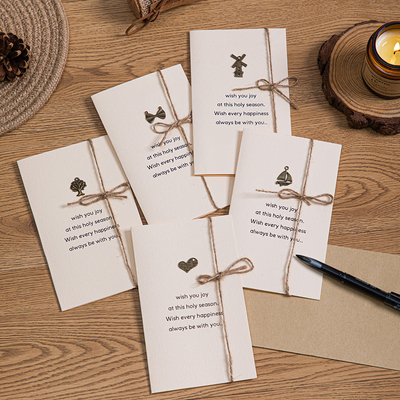 【套装】复古ins风贺卡精致商务高级感创意手写卡片生日贺卡定制