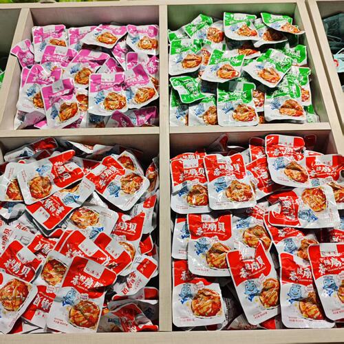 广西北海仙渔港即食扇贝多种口味
