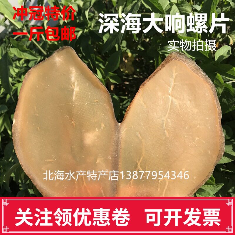 广西北海特产渔民自晒响螺片海螺片螺片海螺肉干货煲汤汤料干货