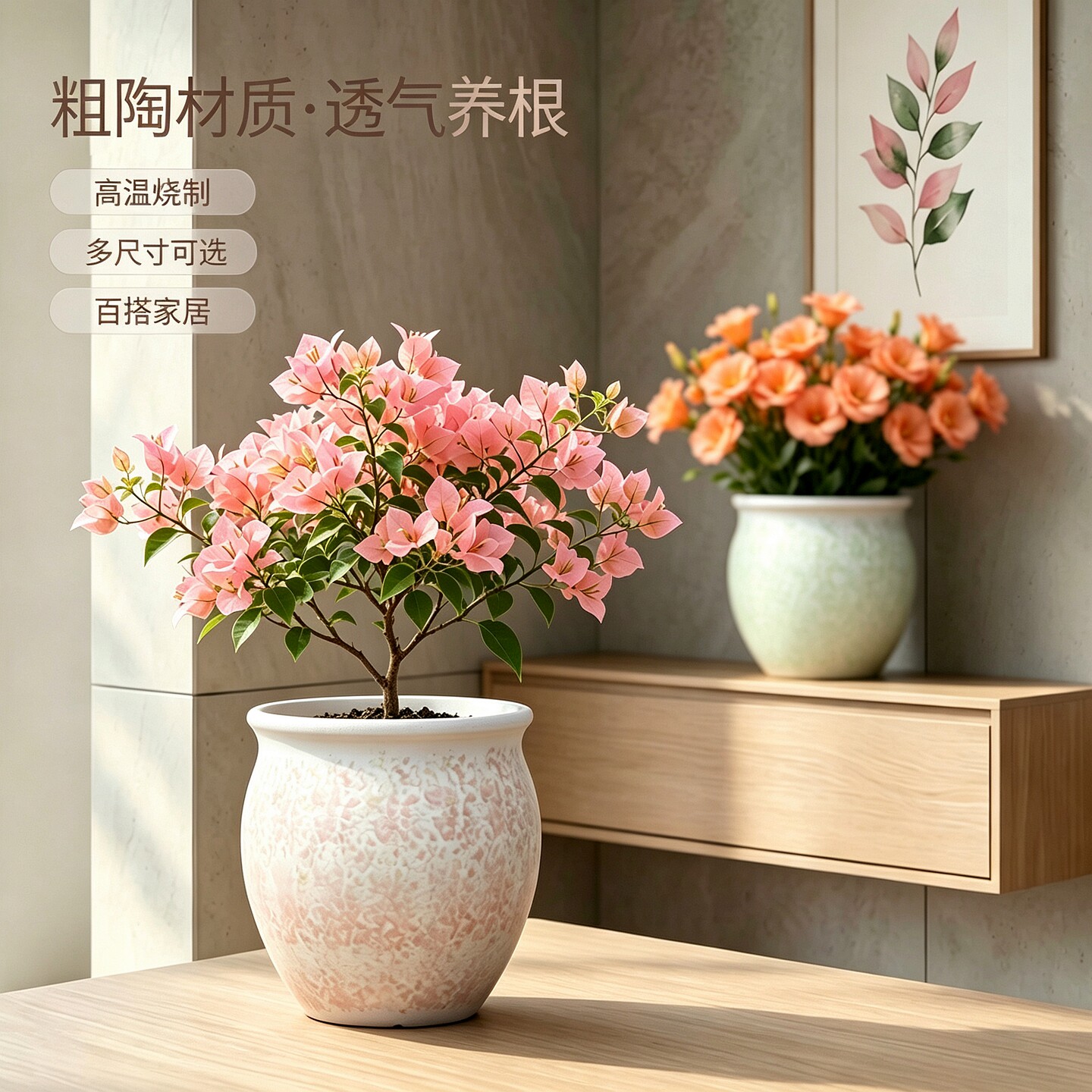 家用大口径陶瓷多肉花盆清仓特价图片