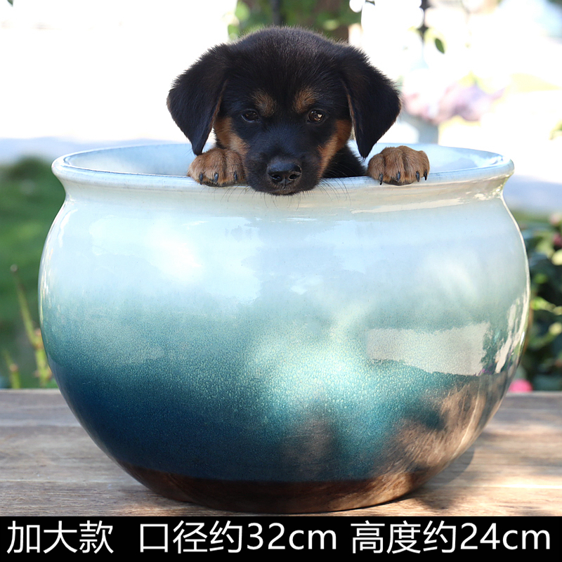 特大口径粗陶花盆三角梅绿植专用