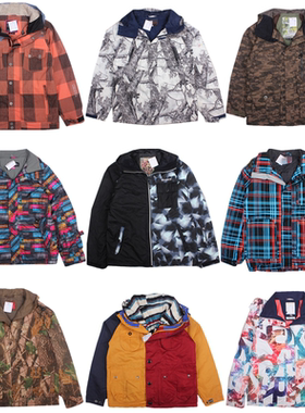 vintage古着滑雪服运动休闲服棉衣夹克户外外套男女F43